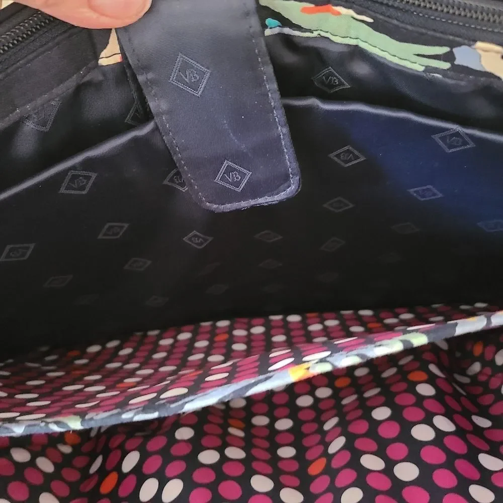 vera bradley RARE butterfly flutter double handle travel laptop bag retired